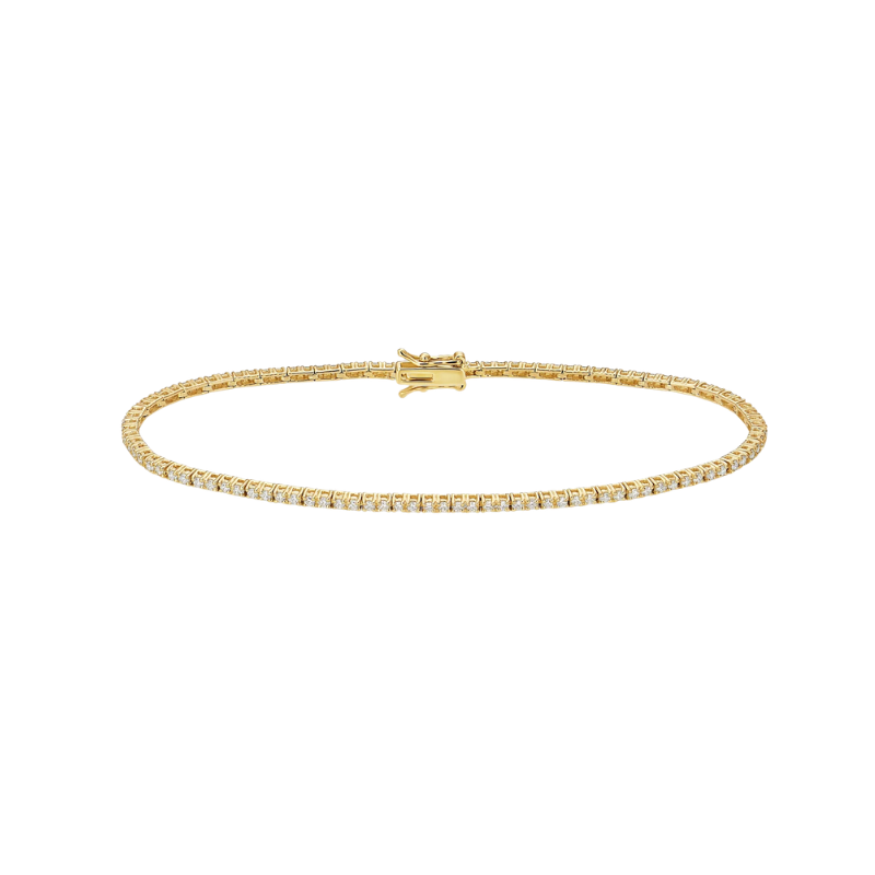 timeless fine jewelry 18KT gold tennis bracelet