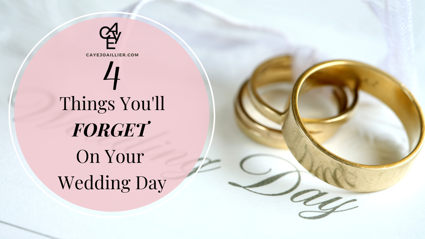 The Ultimate Bride Wedding Day Checklist: Top 4 Wedding Things You Forget