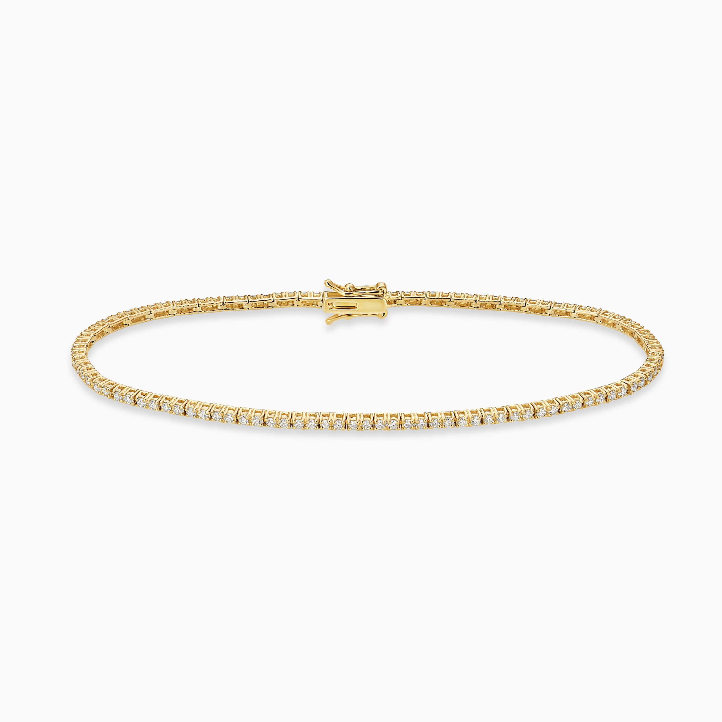 timeless fine jewelry 18KT gold tennis bracelet