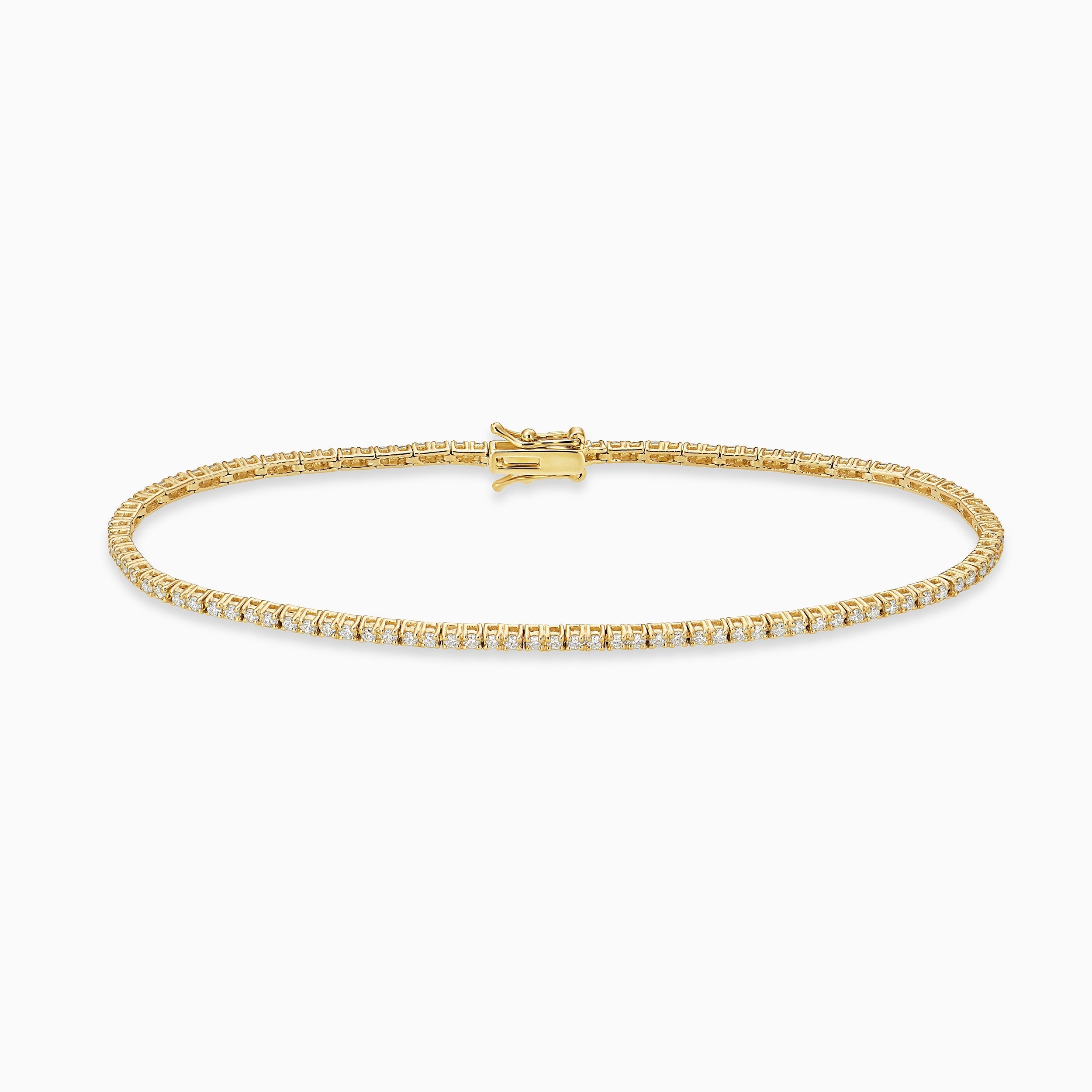 timeless fine jewelry 18KT gold tennis bracelet