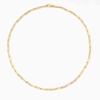 Essential Paperclip chain in 18kt yellow gold