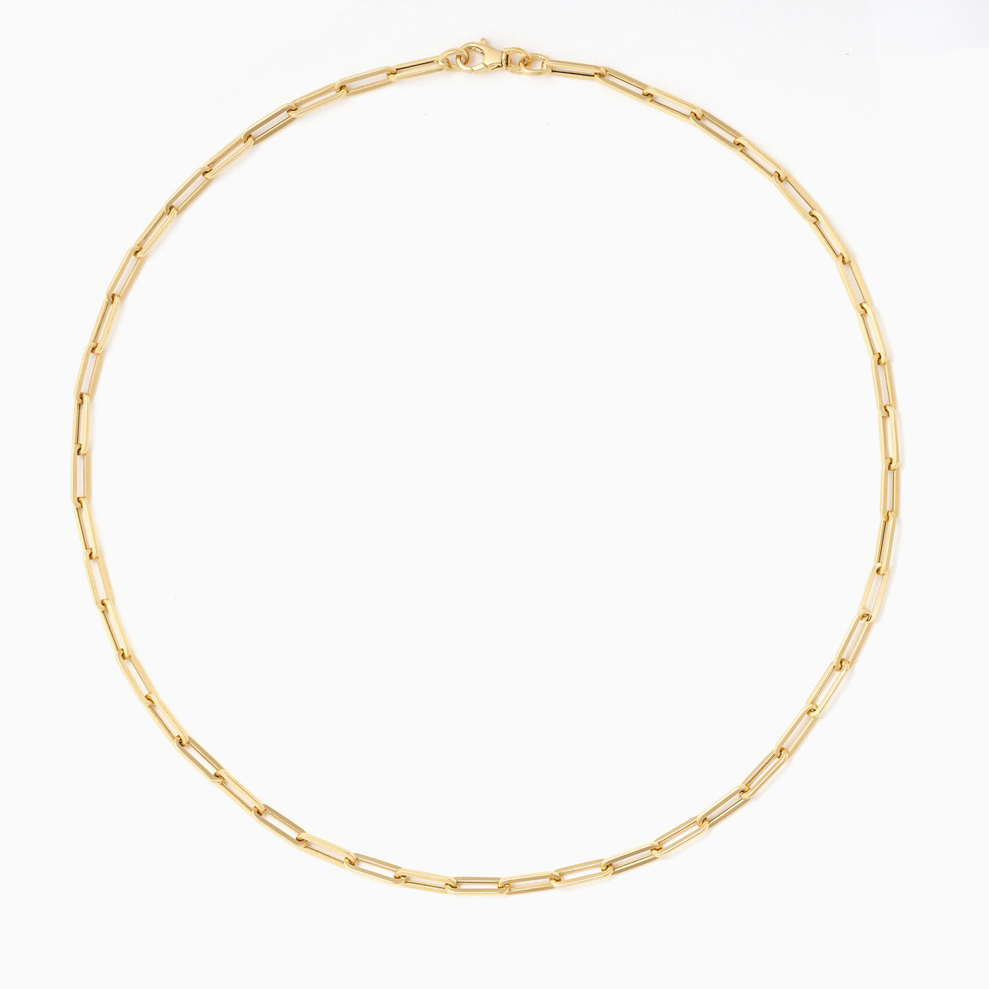 Essential Paperclip chain in 18kt yellow gold