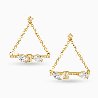 Dizzy Love Triangle Earrings