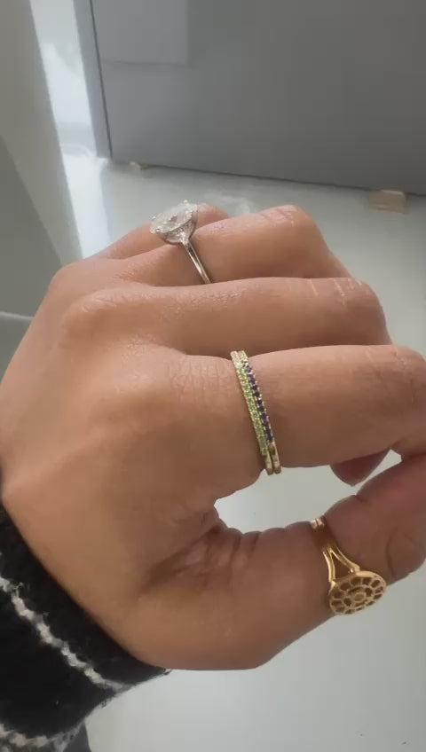 Essential Duo & Trio Birthstone Band