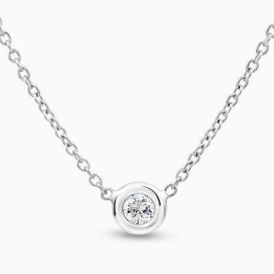 Essential Diamond Bezel Necklace