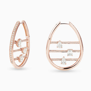 Dizzy Abacus earrings in 18kt rose gold