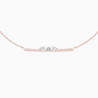 April Diamond necklace 18kt rose gold 