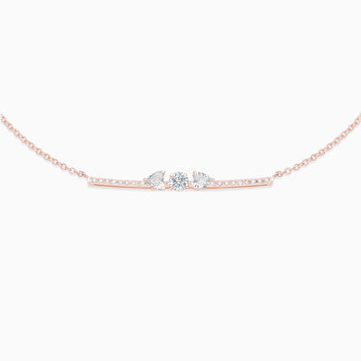 April Diamond necklace 18kt rose gold 