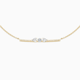 April Diamond necklace 18kt white gold 