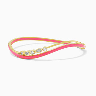 Dizzy Disco Bangle in Cosmo Pink in 18kt yellow gold