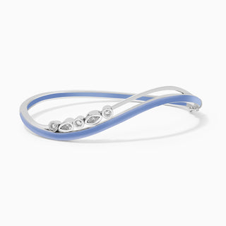 Dizzy Disco Bangle in Lavender Haze in 18kt white gold