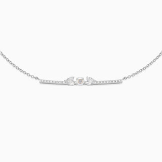 June Pearl with diamond necklace 18kt white gold 