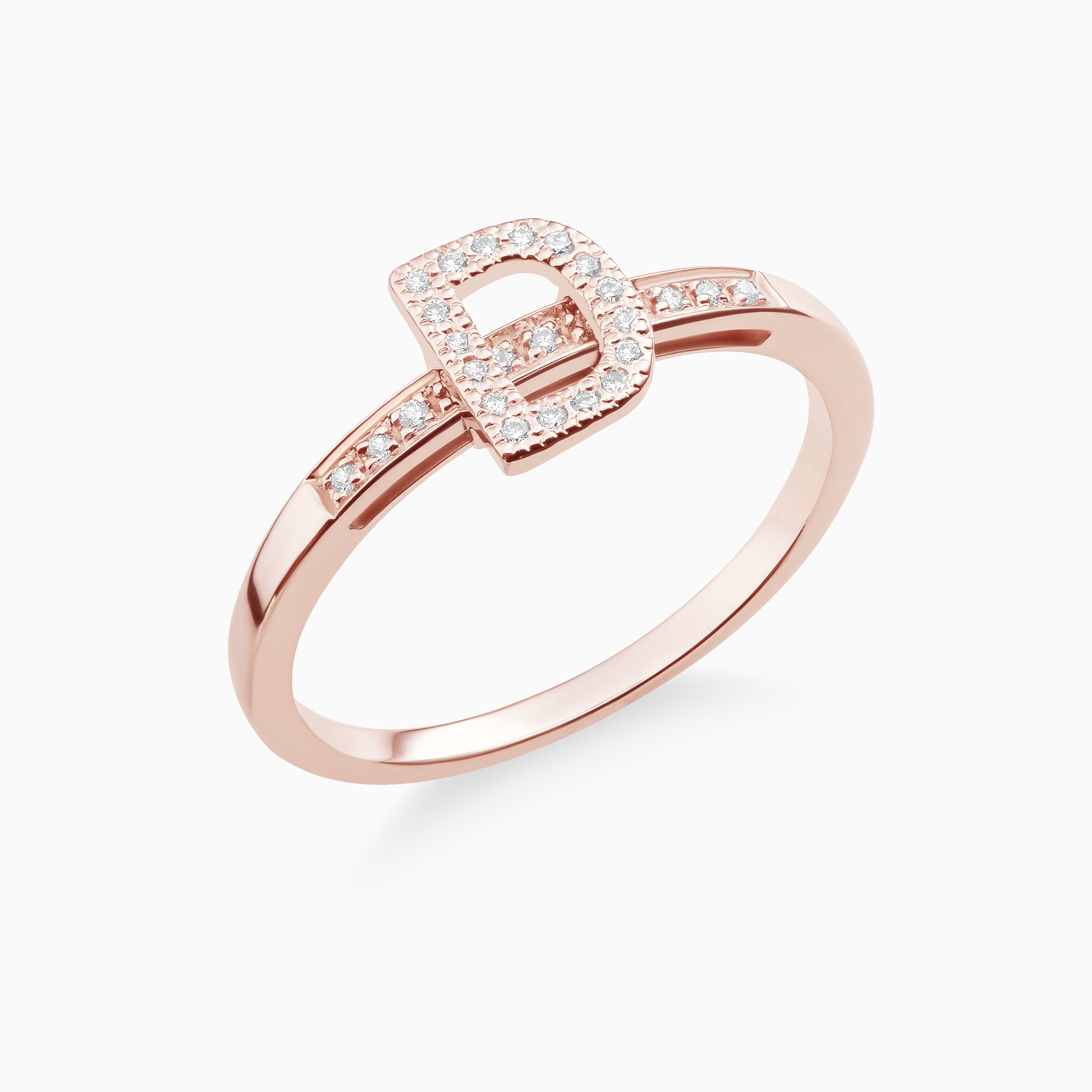 Joujou D Band in 18kt rose gold