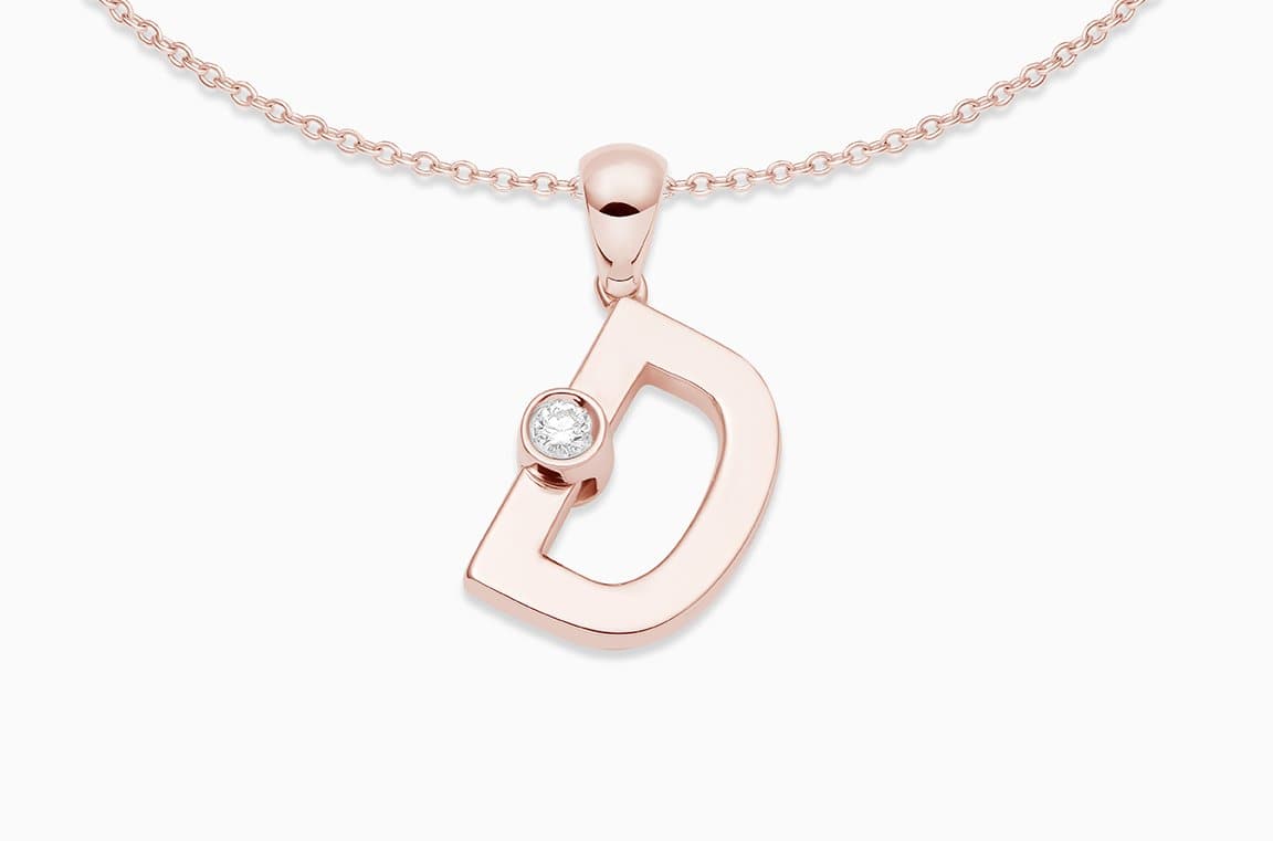 Joujou D Necklace in 18kt rose gold