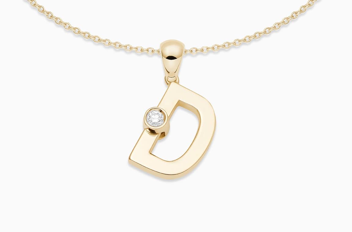 Joujou D Necklace in 18kt yellow gold