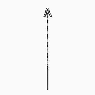 Joujou Diamond A-Z Stud Drop in 18kt black gold 