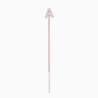 Joujou Diamond A-Z Stud Drop in 18kt rose gold 