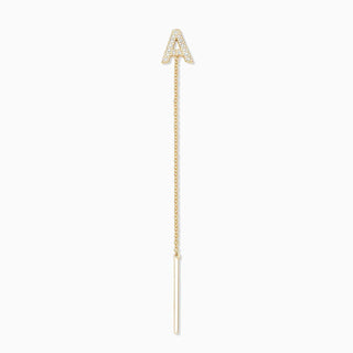Joujou Diamond A-Z Stud Drop in 18kt yellow gold