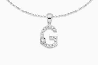 Joujou Diamond G Necklace in 18kt white gold