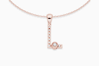 Joujou Diamond L Necklace in 18kt rose gold