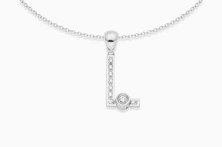 Joujou Diamond L Necklace in 18kt white gold