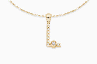 Joujou Diamond L Necklace in 18kt yellow gold