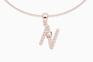 Joujou Diamond N Necklace in 18kt rose gold