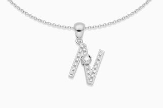 Joujou Diamond N Necklace in 18kt white gold