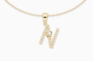 Joujou Diamond N Necklace in 18kt yellow gold