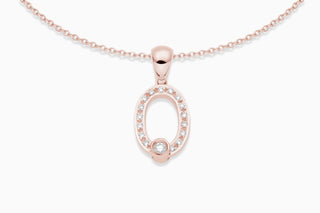 Joujou Diamond O Necklace in 18kt rose gold