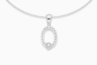 Joujou Diamond O Necklace in 18kt white gold