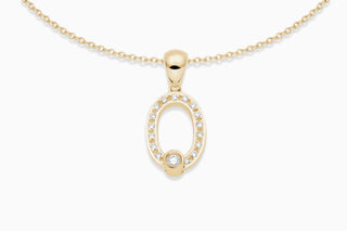Joujou Diamond O Necklace in 18kt yellow gold