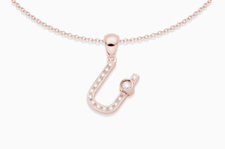 Joujou Diamond U Necklace in 18kt rose gold