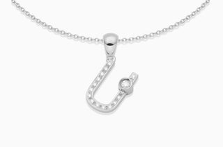 Joujou Diamond U Necklace in 18kt white gold