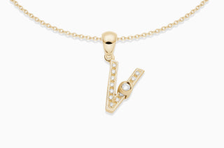 Joujou Diamond V Necklace in 18kt yellow gold