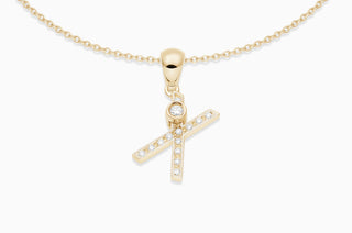 Joujou Diamond X Necklace in 18kt yellow gold