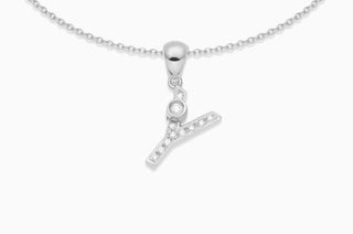 Joujou Diamond Y Necklace in 18kt white gold