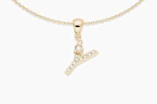 Joujou Diamond Y Necklace in 18kt yellow gold