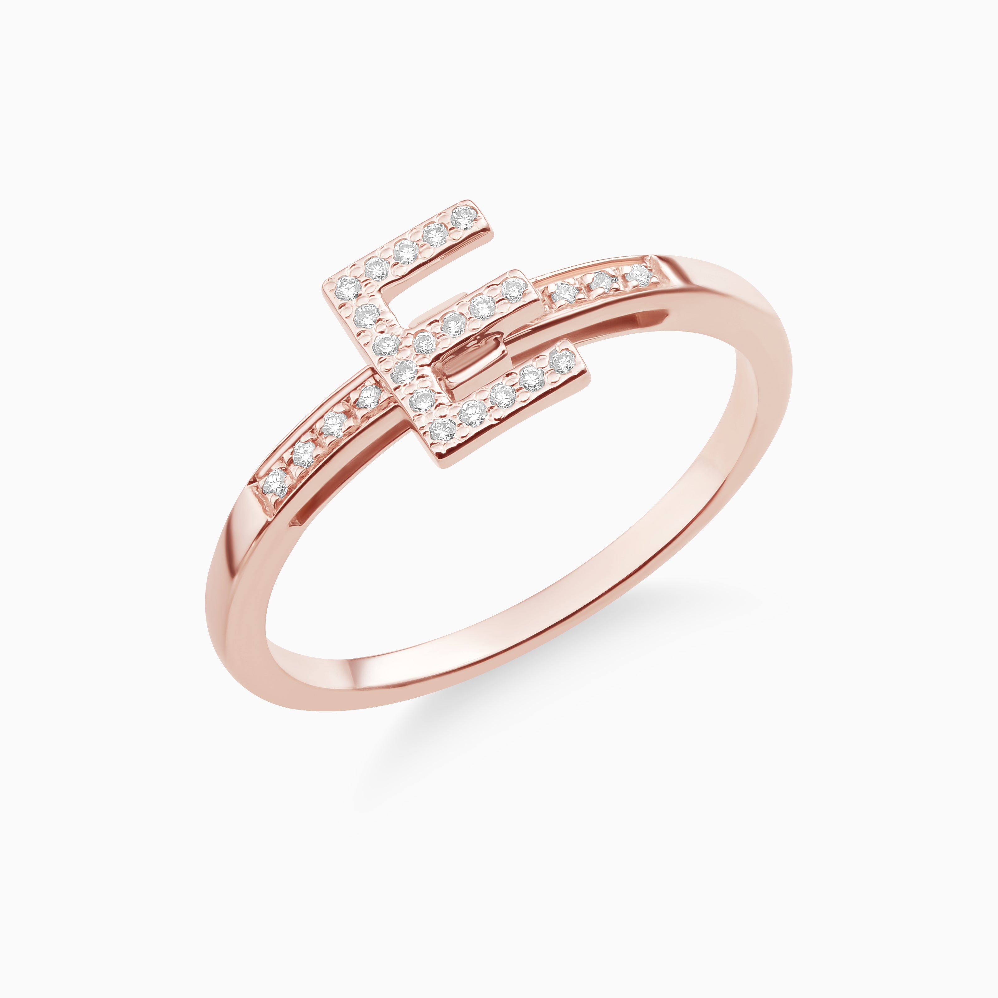 Joujou E Band in 18kt rose gold