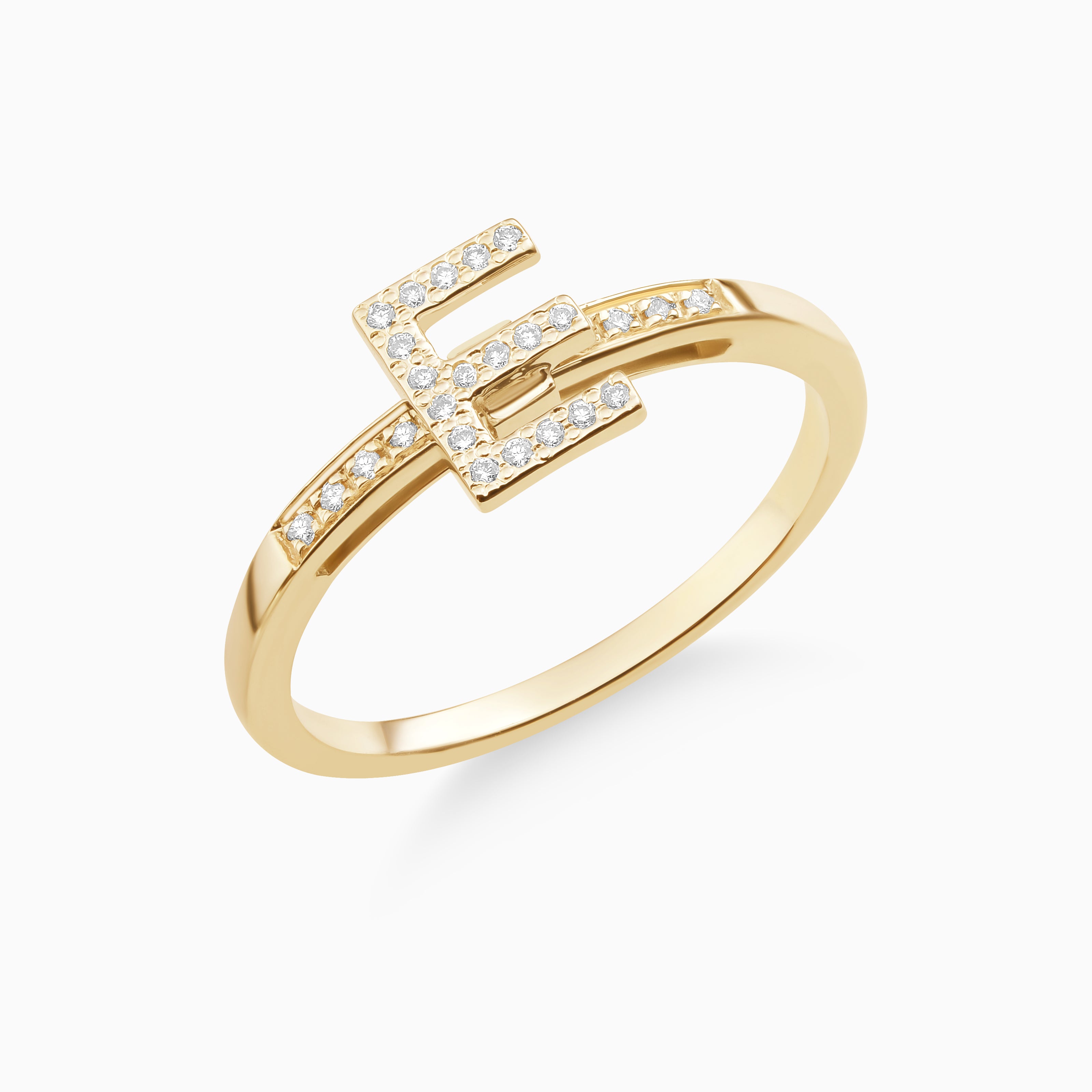 Joujou E Band in 18kt yellow gold