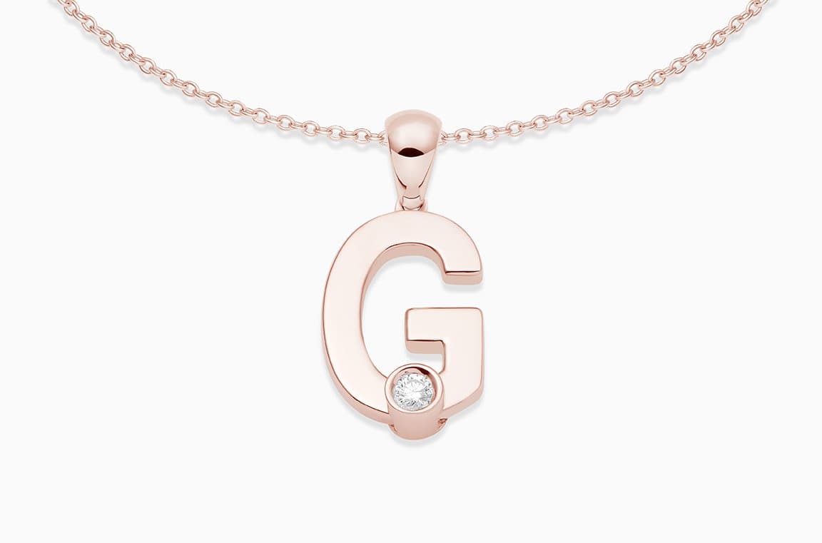 Joujou G Necklace in 18kt rose gold