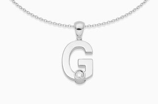 Joujou G Necklace in 18kt white gold