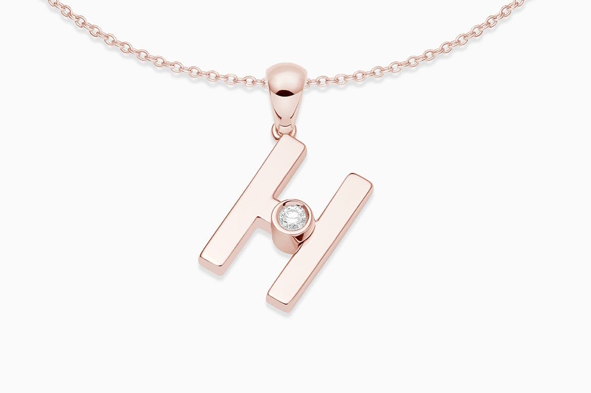 Joujou H Necklace in 18kt rose gold