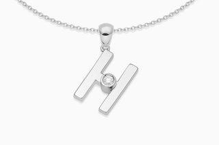 Joujou H Necklace in 18kt white gold