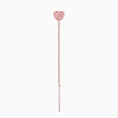 Joujou Heart Stud Drop in 18kt rose gold