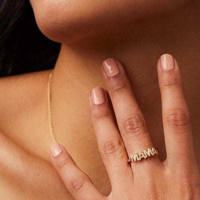 Joujou Mama Band in 18kt yellow gold 
