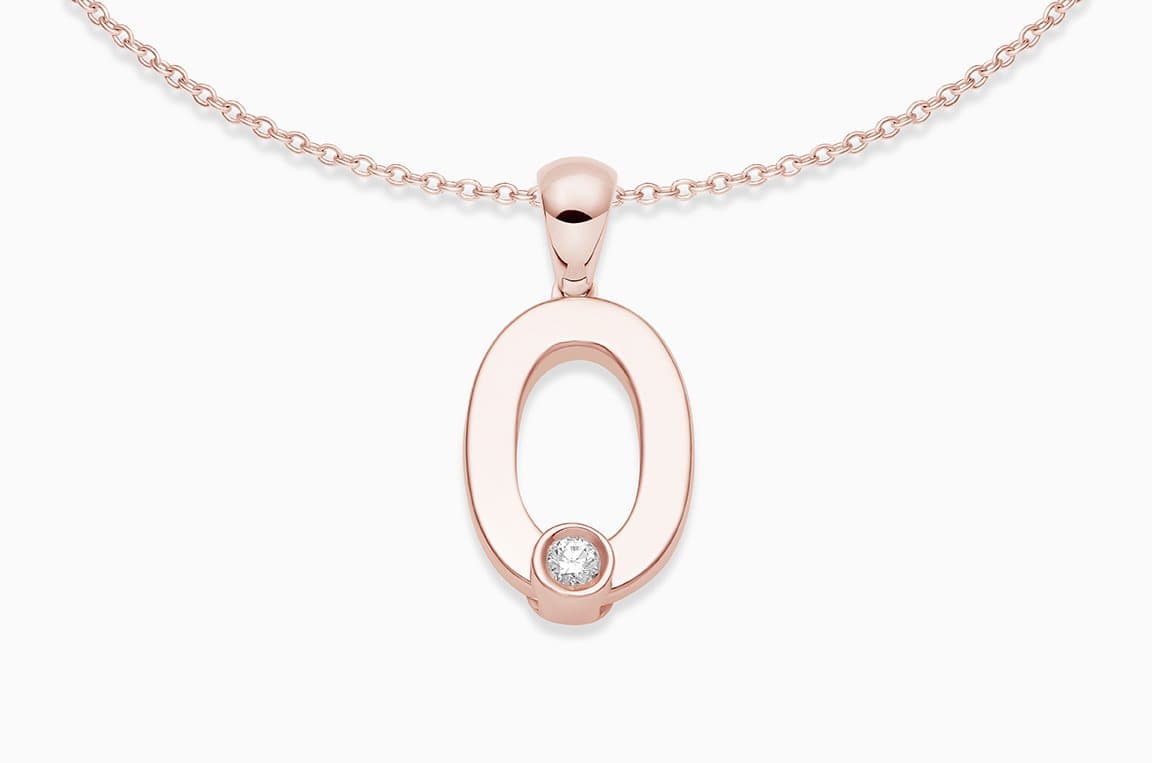 Joujou O Necklace in 18kt rose gold