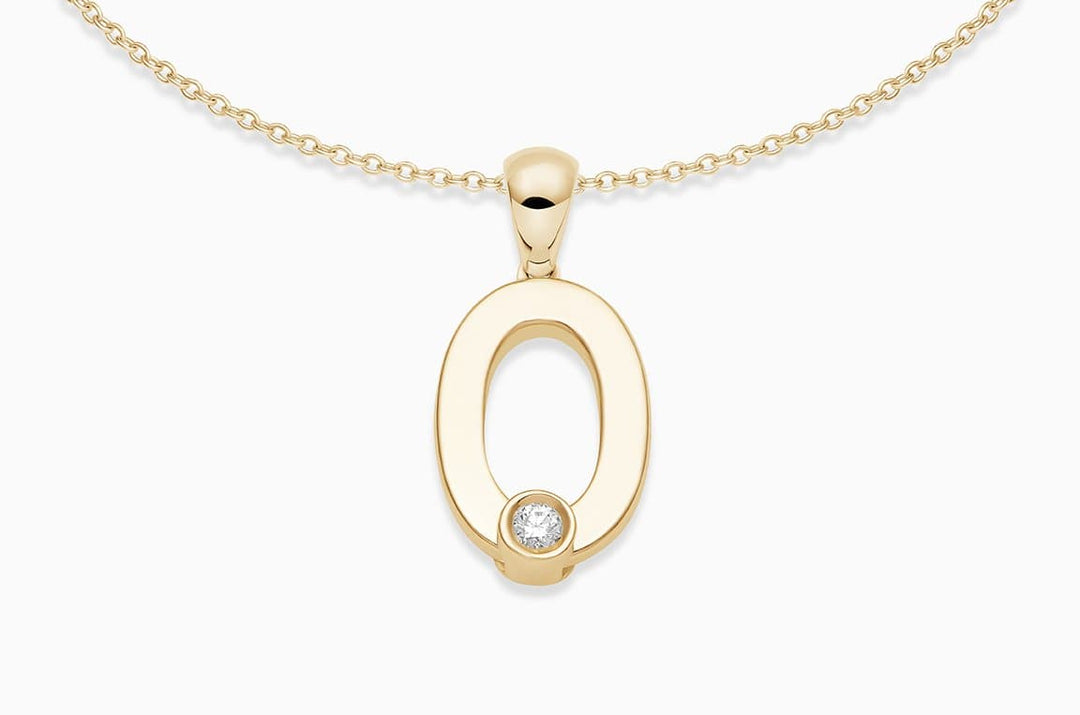 Joujou Initial Necklace – Caye Joaillier Joujou Initial Necklace – Caye Joaillier