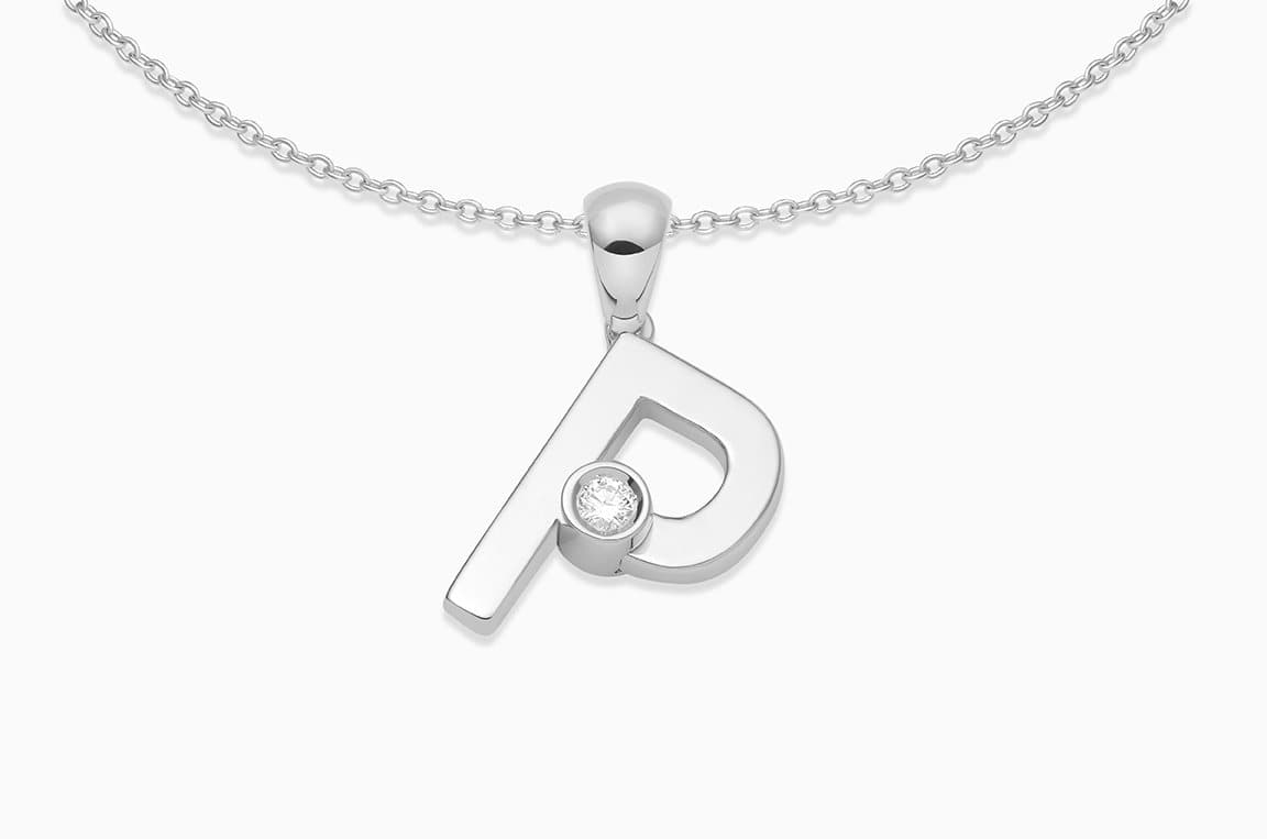 Joujou P Necklace in 18kt white gold