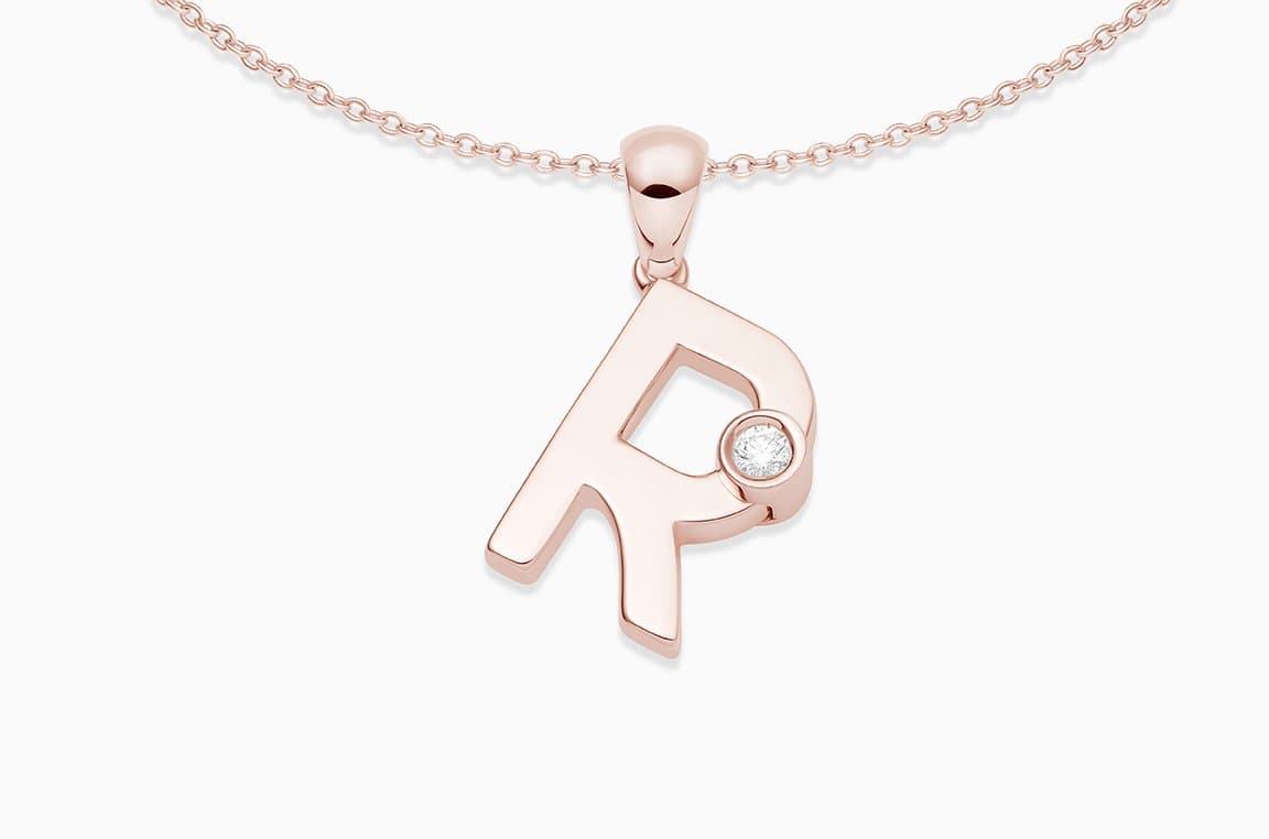 Joujou R Necklace in 18kt rose gold